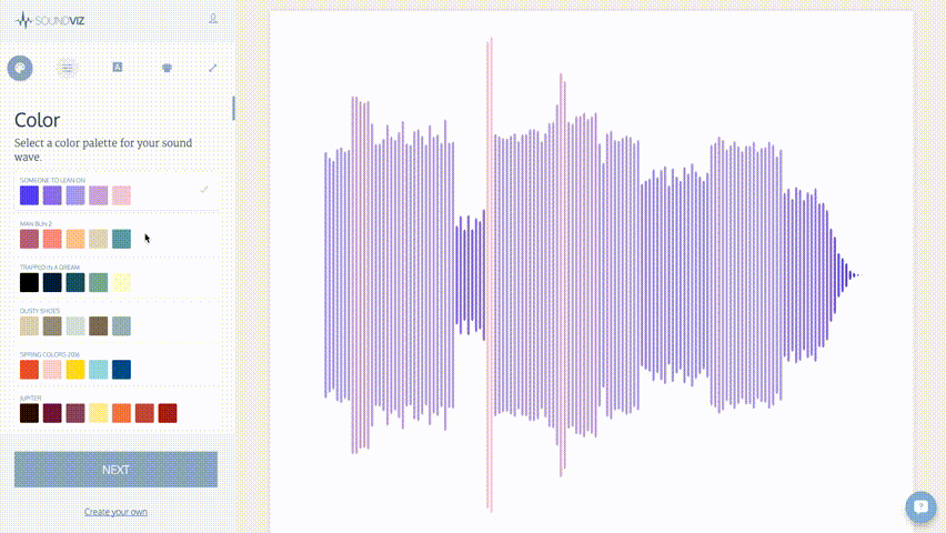 radial sound wave art walkthrough